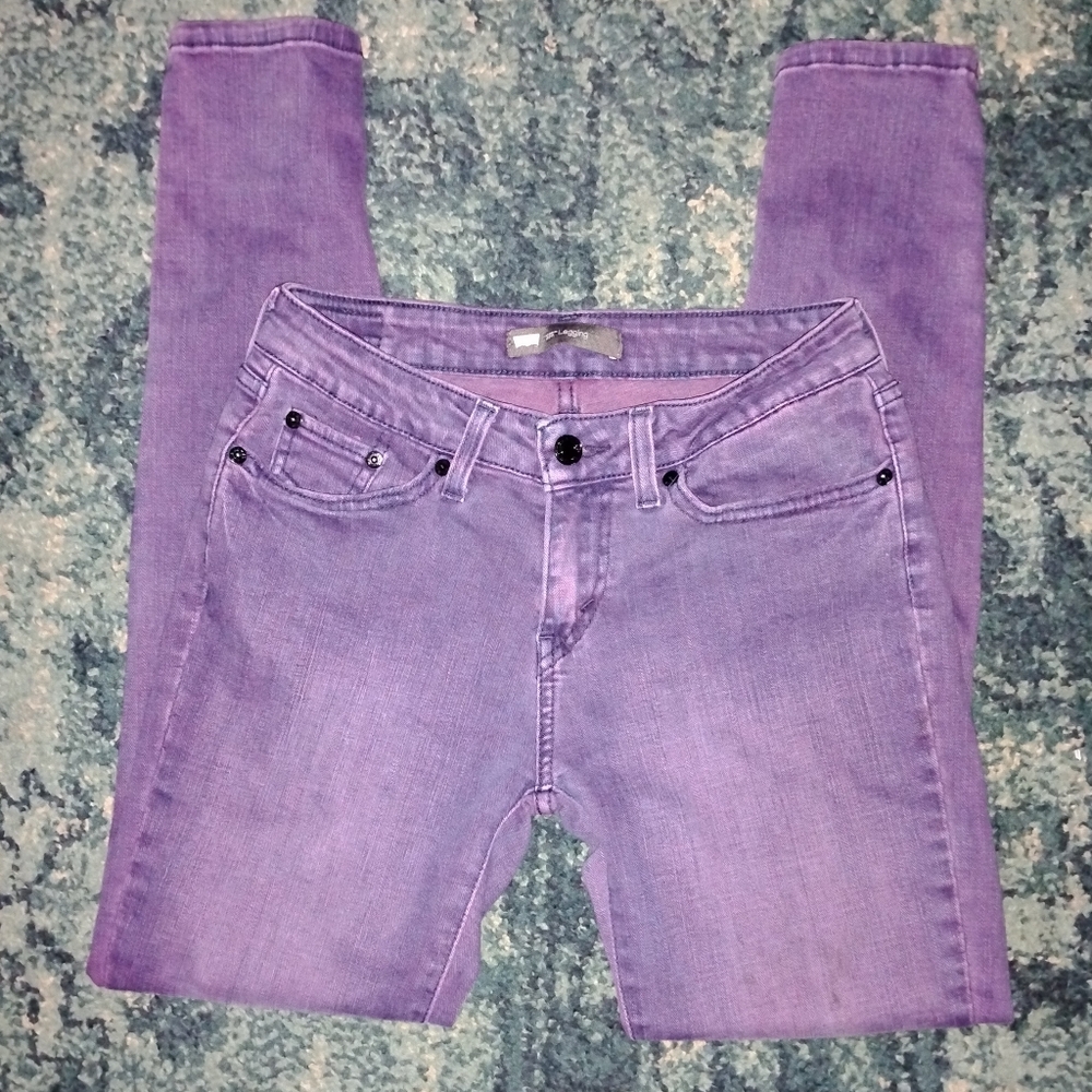 Levi's 535 Lilac 7M Skinny Jeans